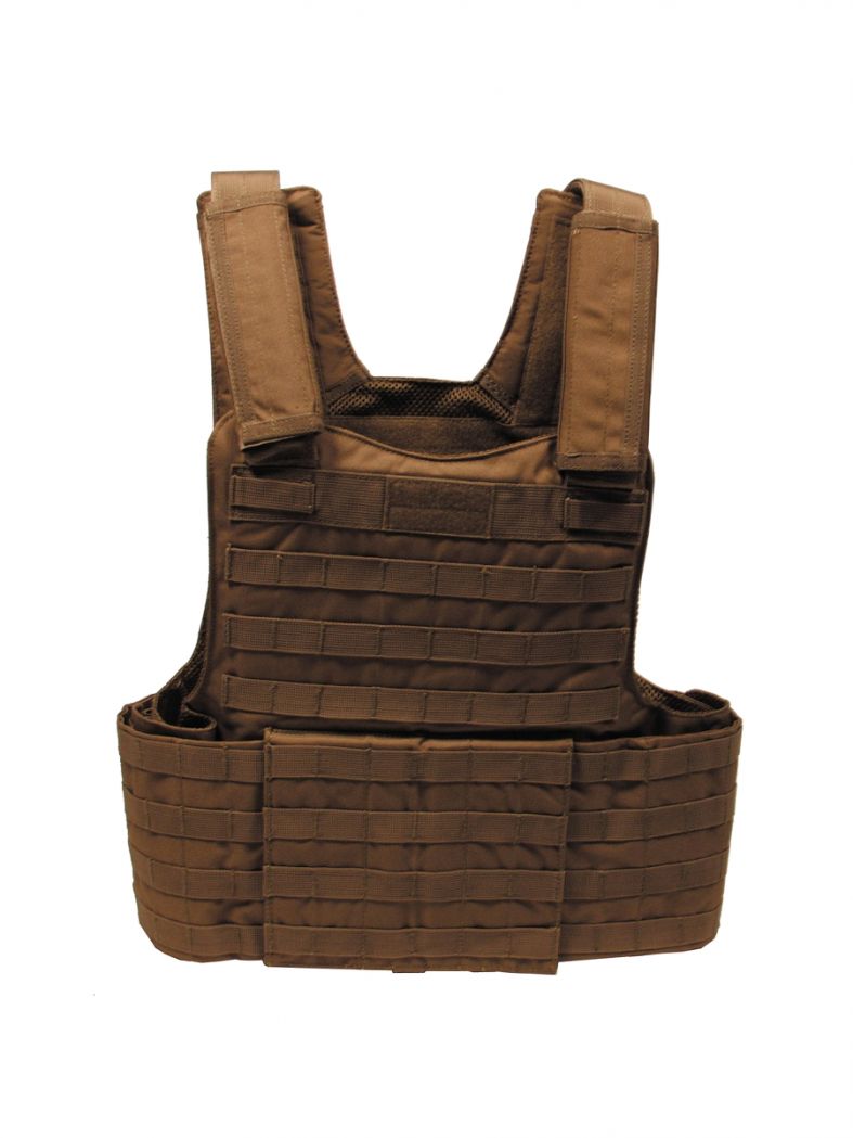 Weste mit Futter Molle coyote tan mit Modular System