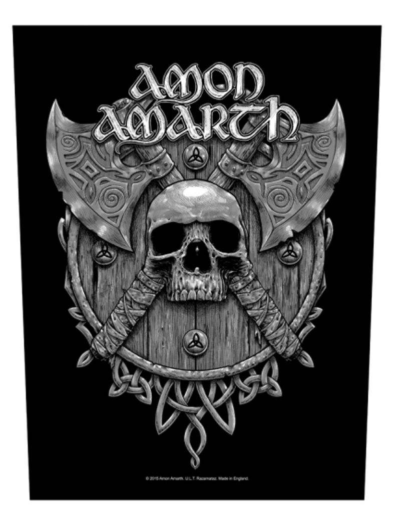 Amon Amarth Rückenaufnäher Skull and Axes