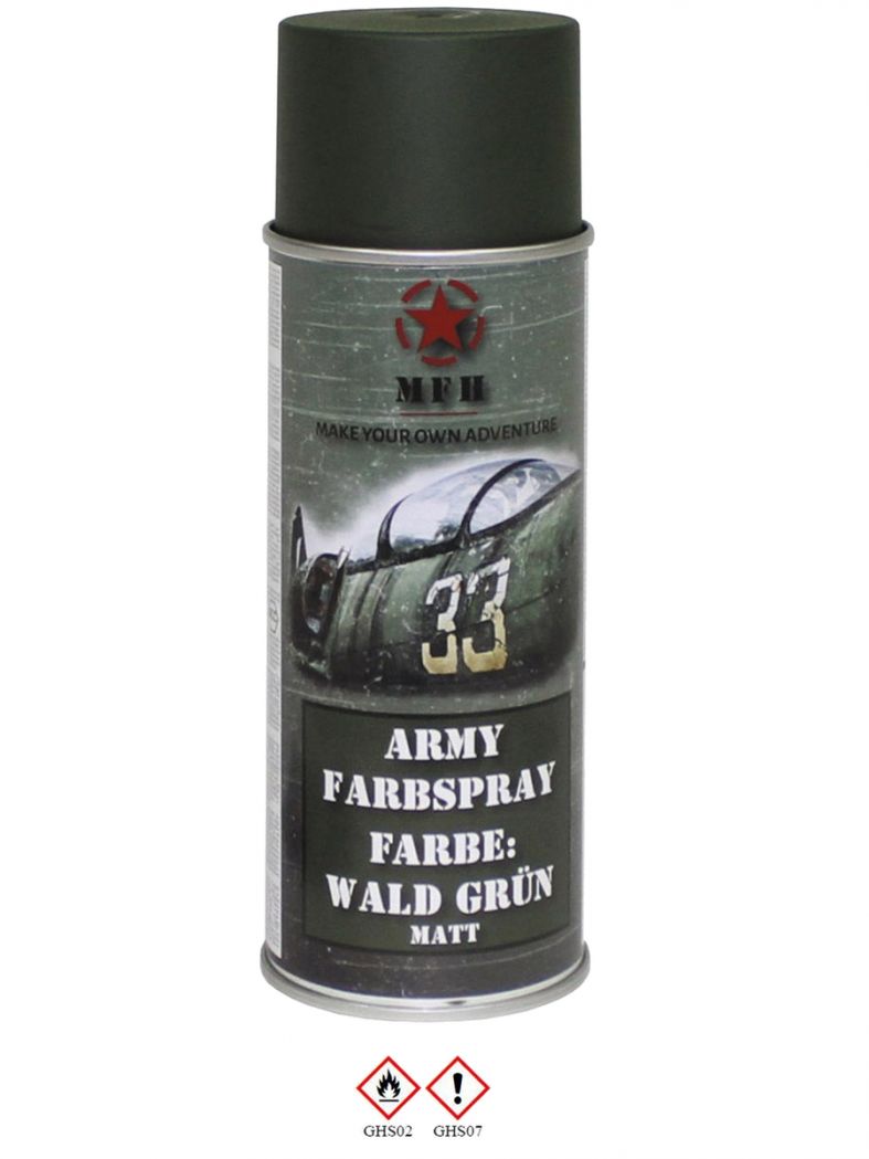 Militär Lack Spraydose Wald grün matt