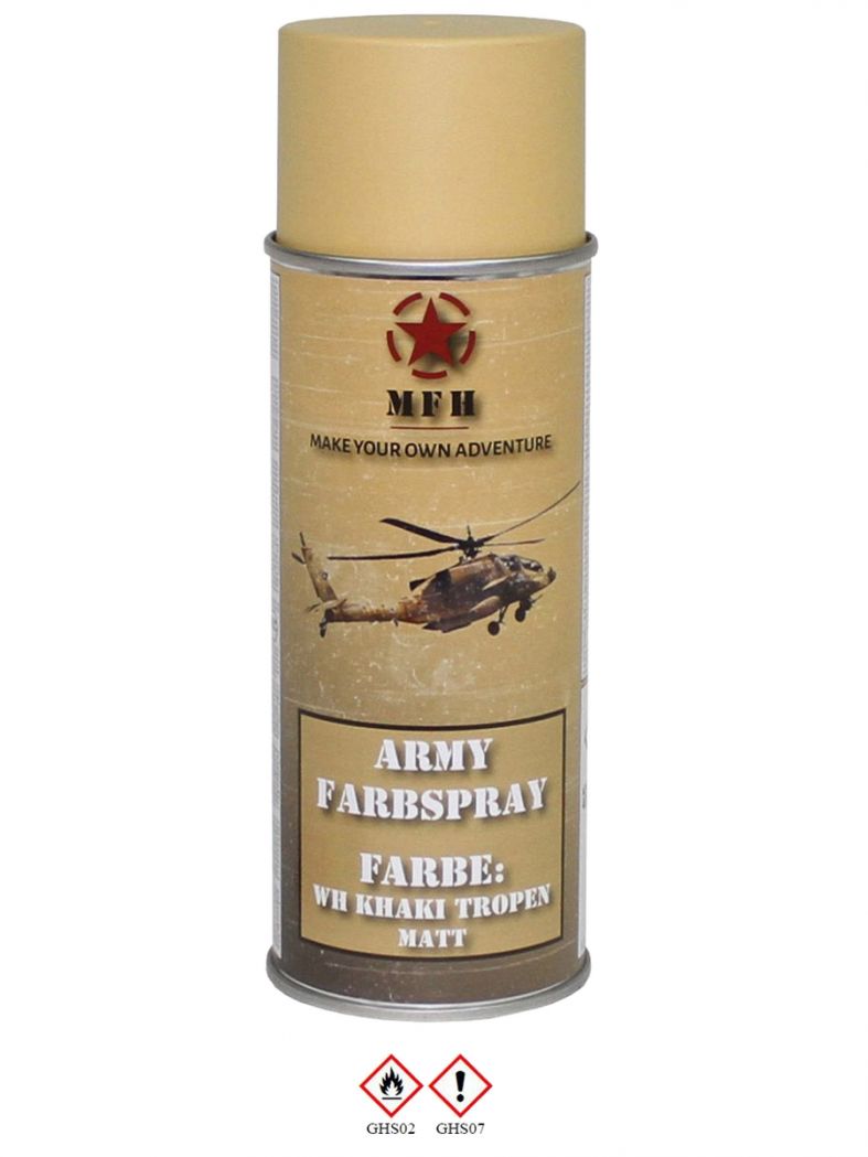 Militär Lack Spraydose WH khaki Tropen matt