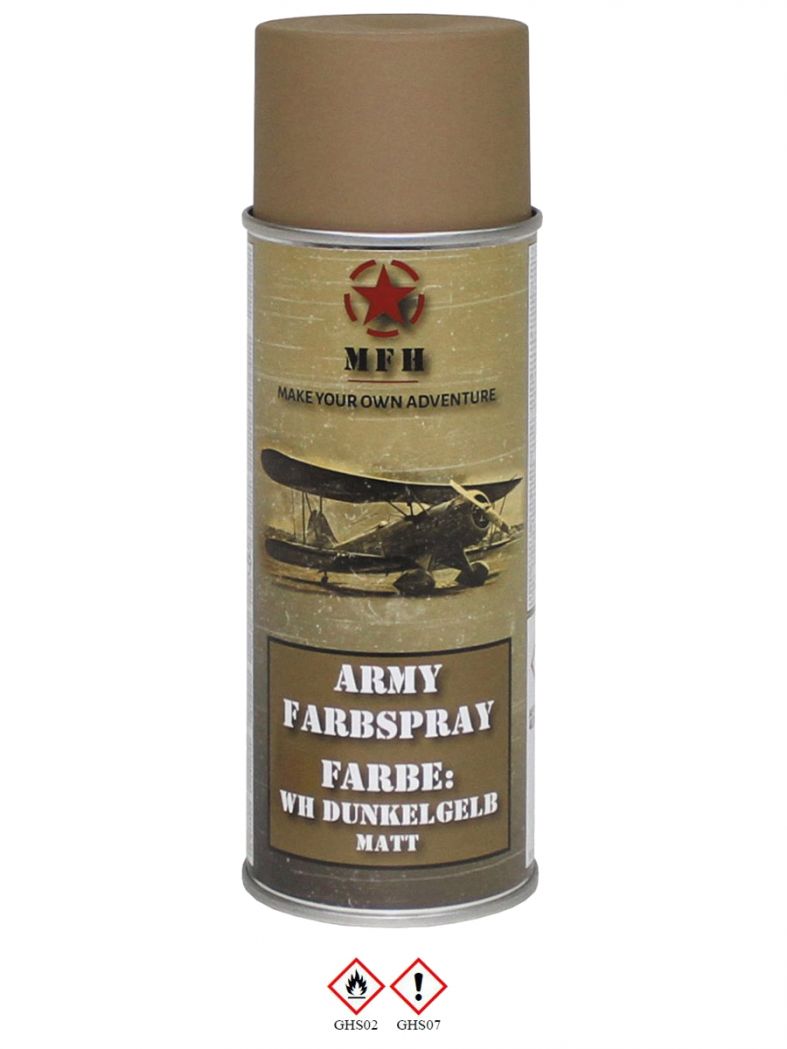 Militär Lack Spraydose WH dunkelgelb matt