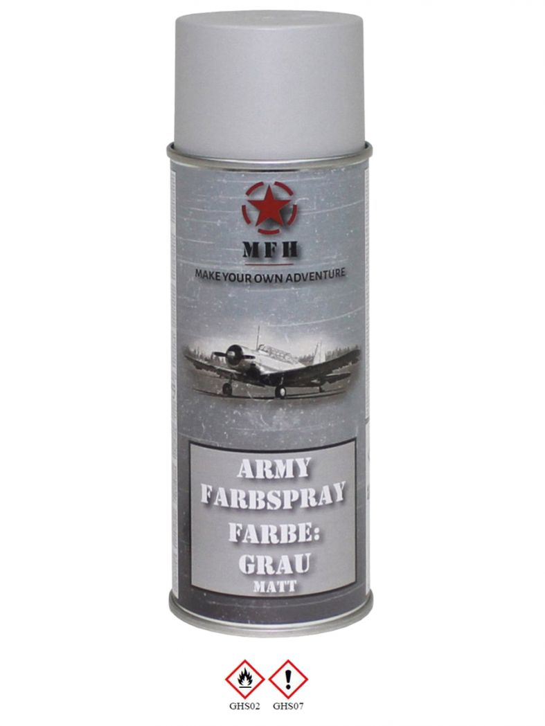 Militär Lack Spraydose grau matt
