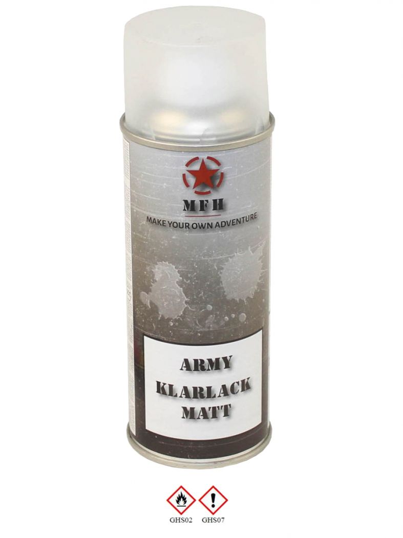 Militär Lack Spraydose klarlack matt