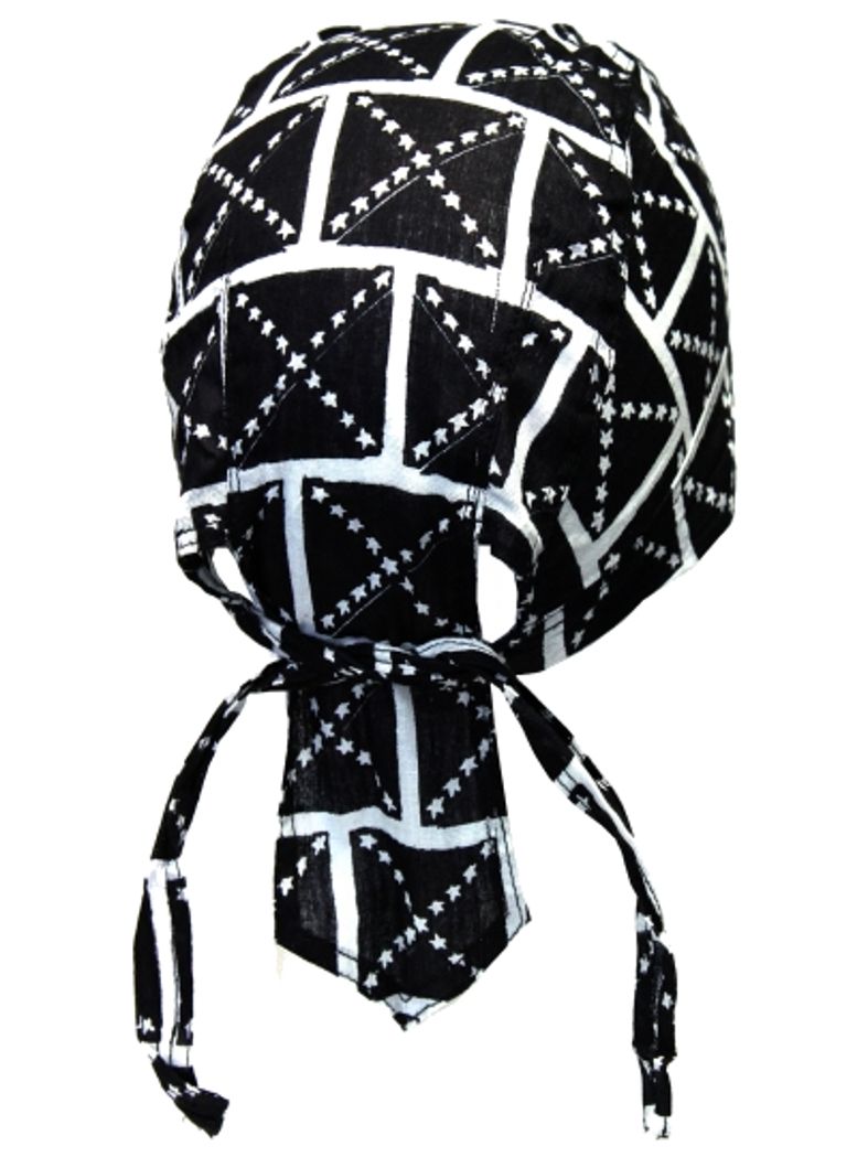 Bandana Cap Kinder schwarz weiß