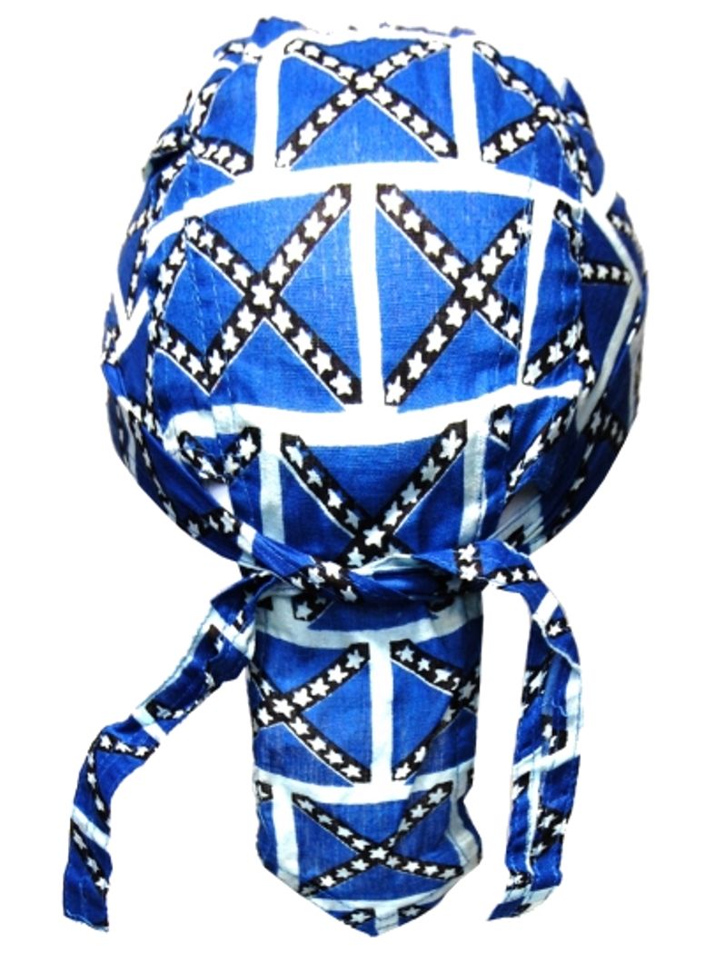 Bandana Cap Kinder blau weiß
