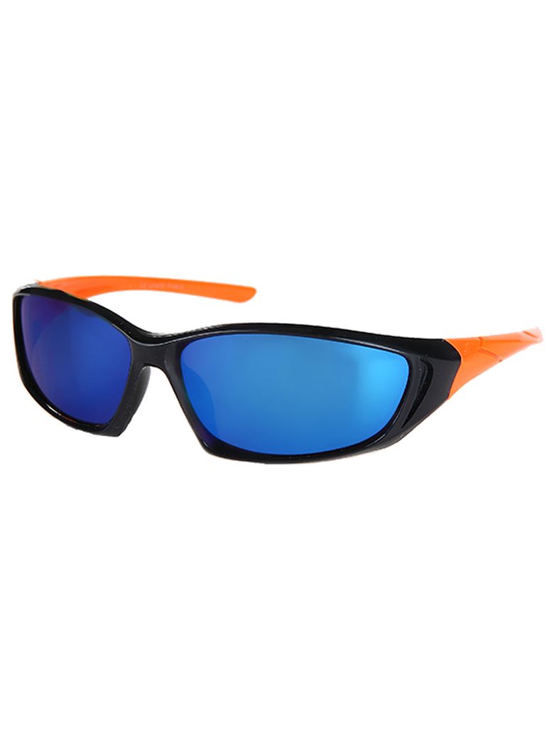 Kinder Sonnenbrille schwarz orange verspiegelt