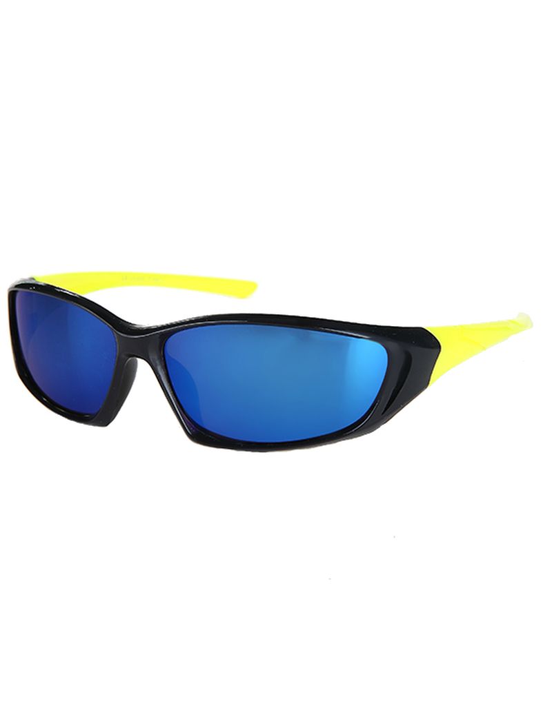 Kinder Sonnenbrille schwarz gelb verspiegelt