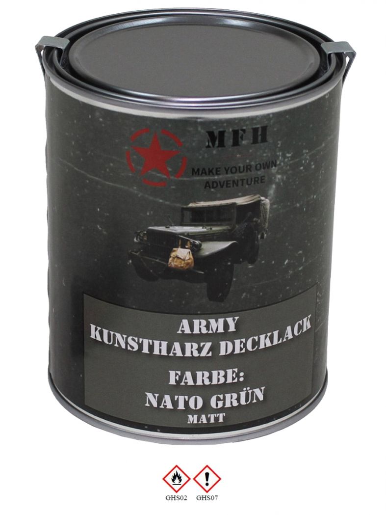 Militär Farbdose Army 1 Liter NATO grün