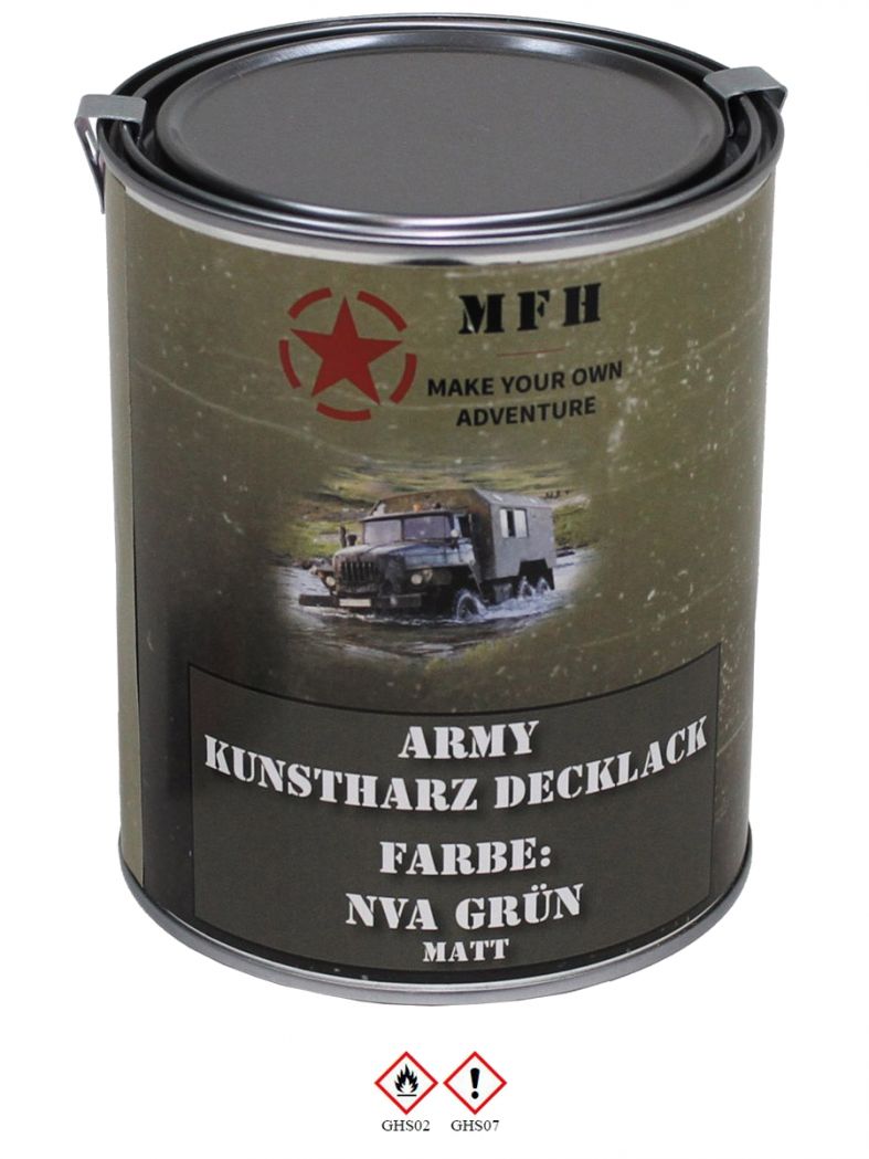 Militär Farbdose Army 1 Liter NVA grün