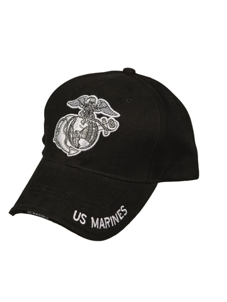 Baseball Cap US Marines schwarz