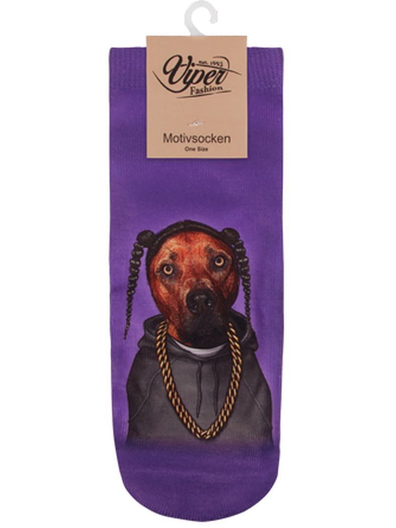 Sneaker Socken bedruckt snoop dogg Dog
