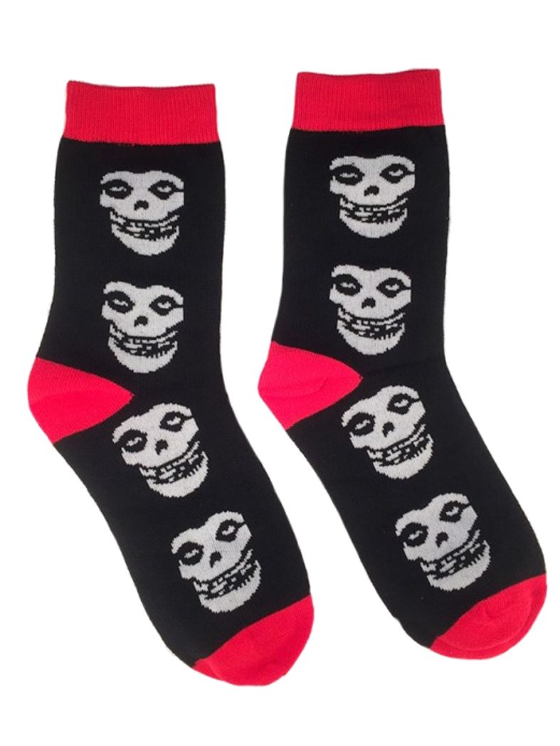 Socken Misfit schwarz rot medium