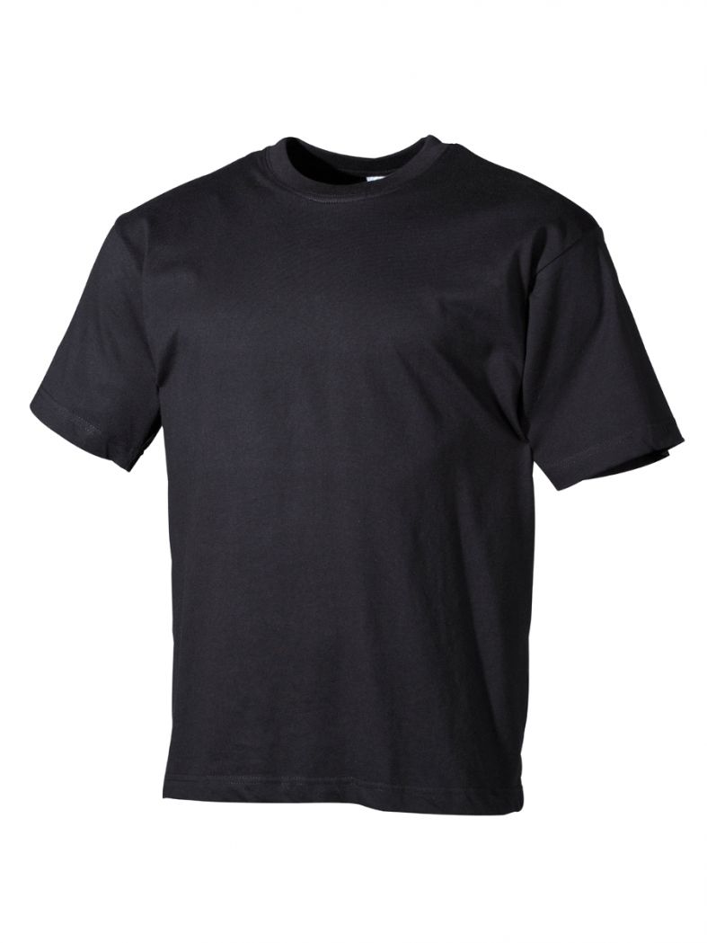 T-Shirt schwarz uni 180g/m²