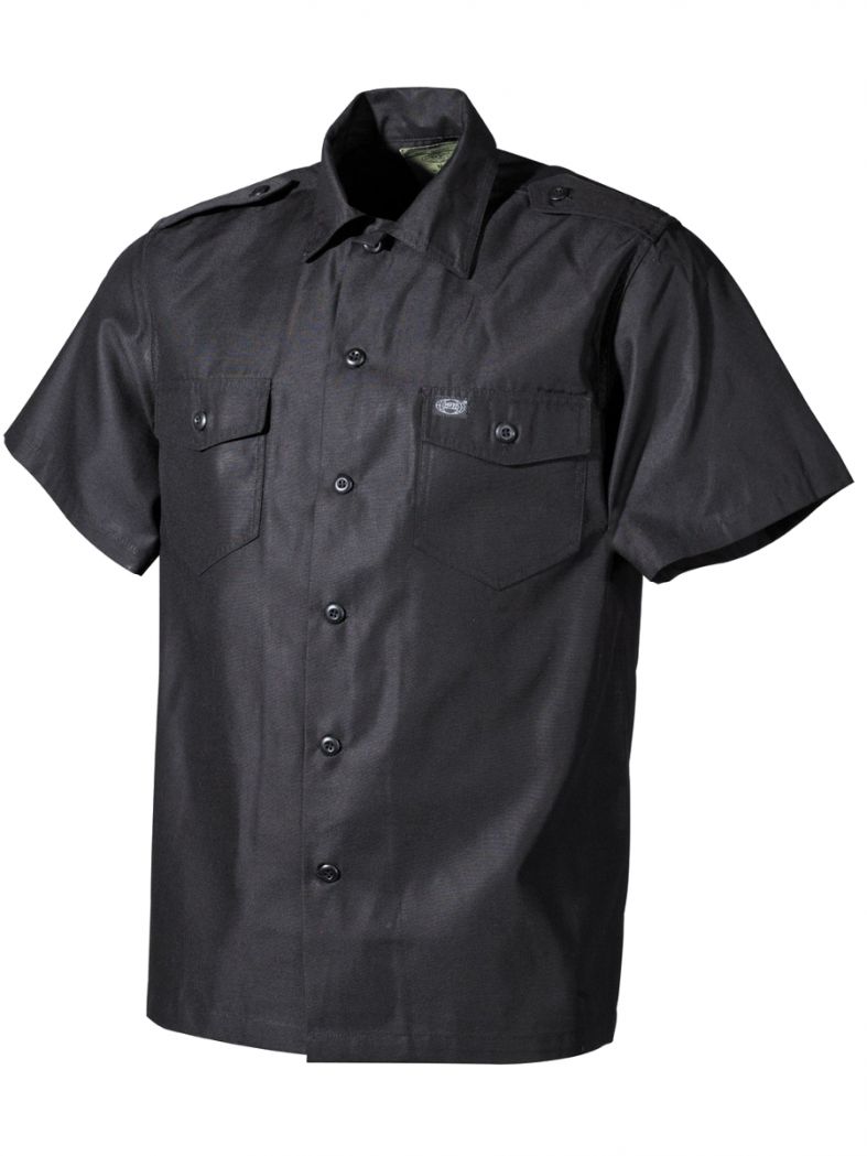 US Kurzarm Outdoor Hemd schwarz