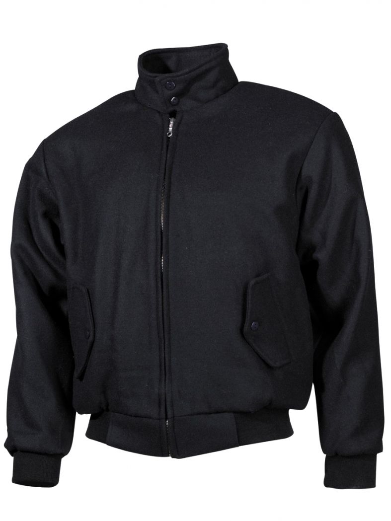 Jacke English Style schwarz gefüttert