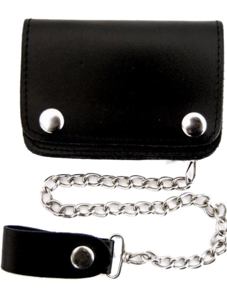 Portemonnaie mit Kette schwarz