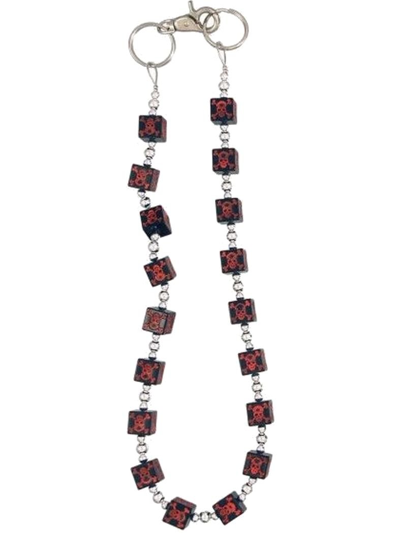 Geldbeutel Kette Würfel skull black