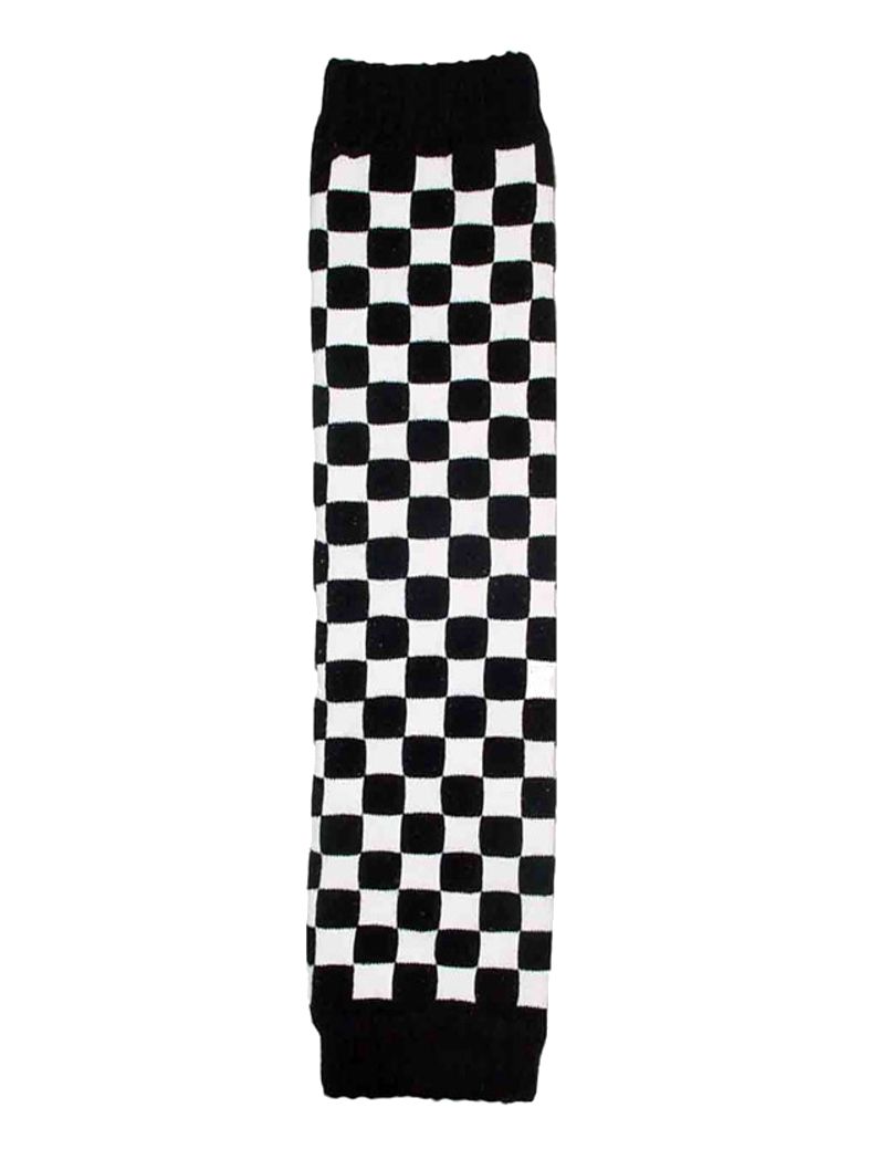 Arm Stulpen schwarz weiß kariert