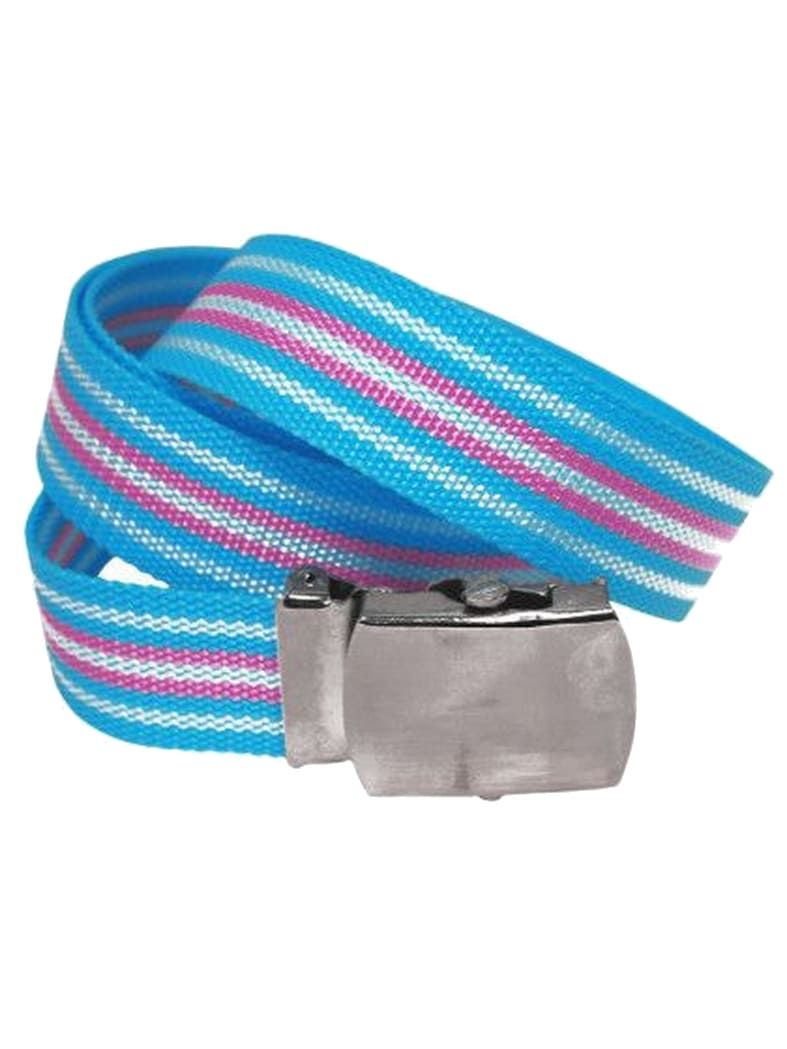 Textil Gürtel blau pink und weiß