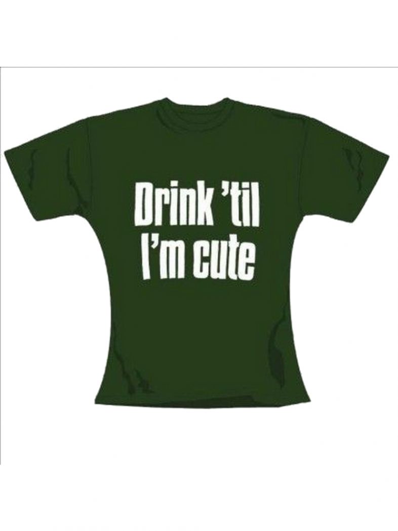 T-Shirt Drink til in oliv