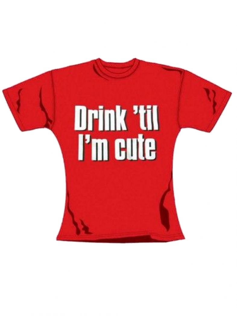 T-Shirt Drink til in rot