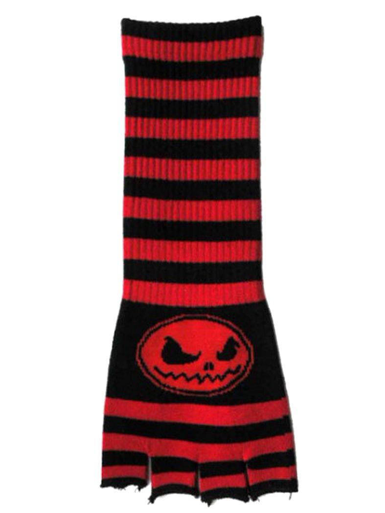 Fingerlose Stulpenhandschuhe The Nightmare before Christmas rot