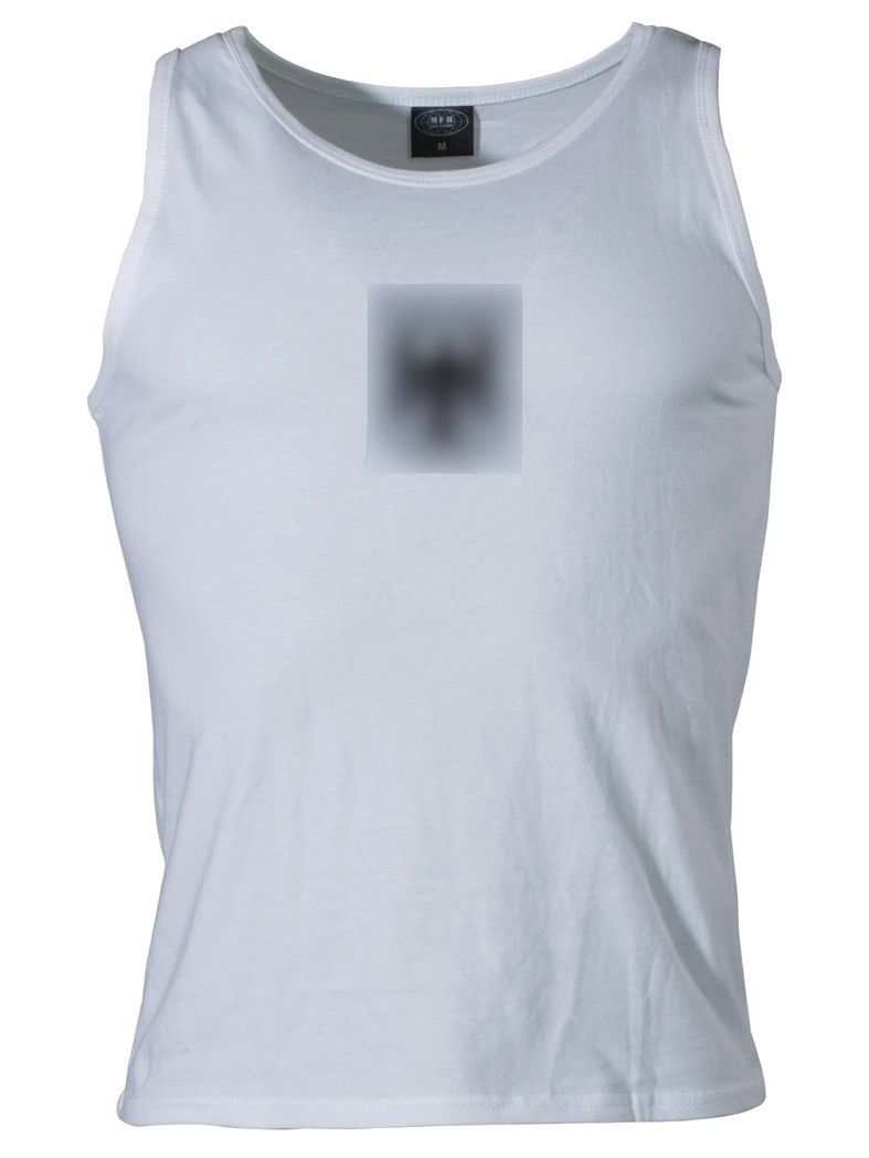 Bundeswehr Tank Top weiß Adler