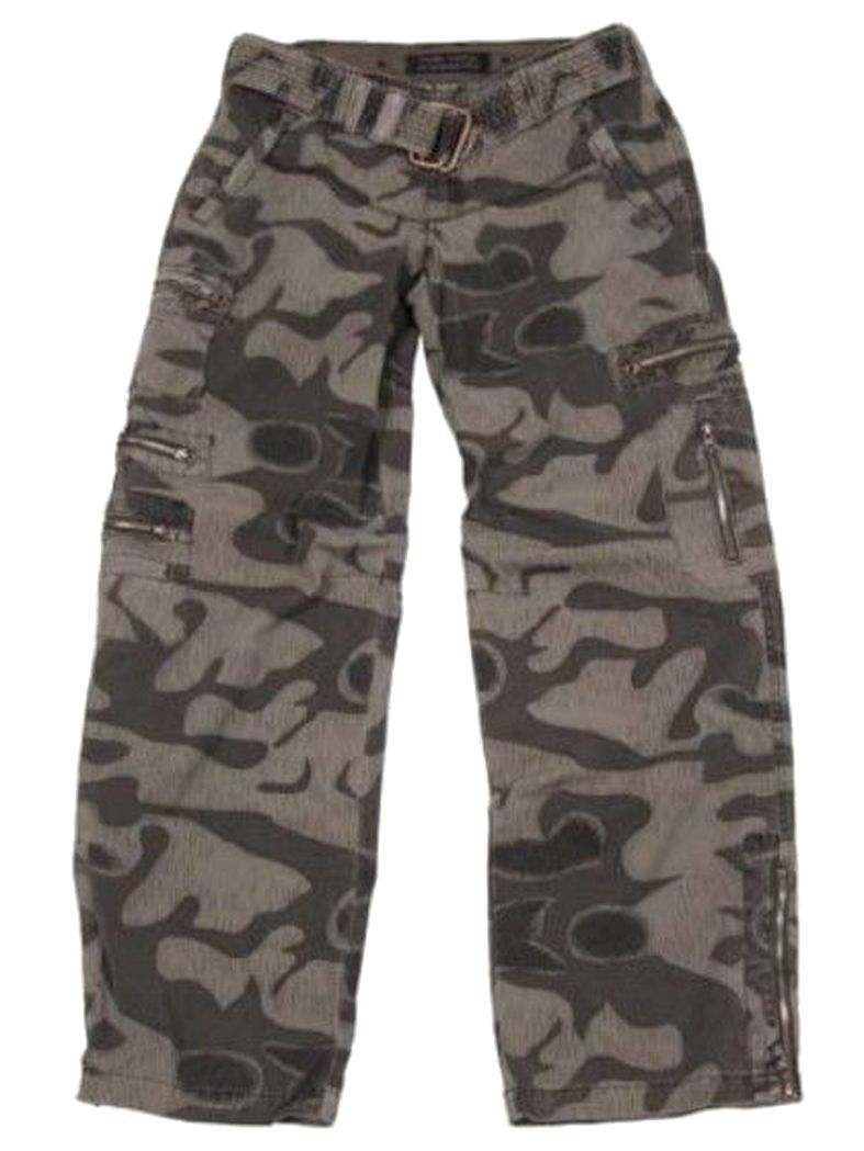 Damen US Cargo Hose grau Camo
