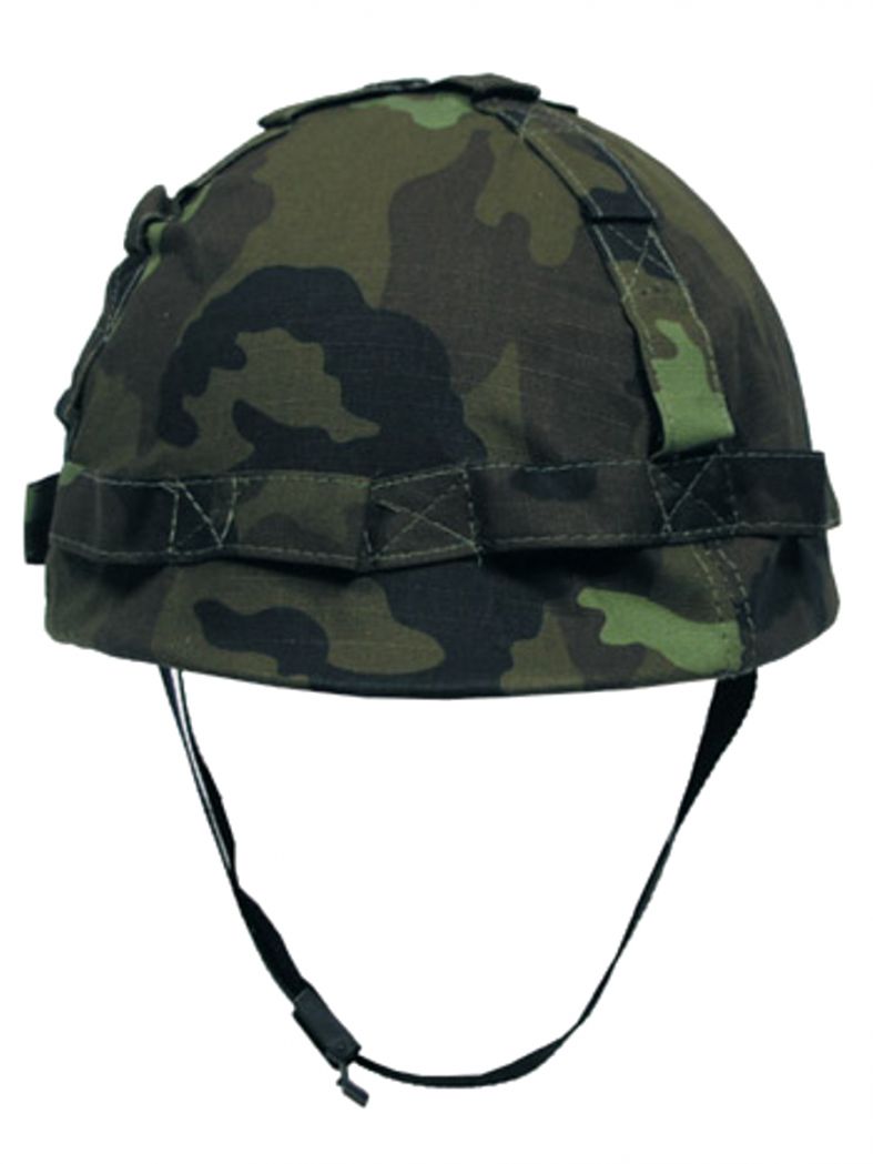 US Helm mit Stoffbezug CZ tarn