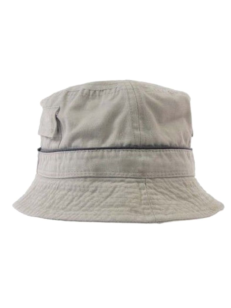 Schlapphut mit 2 Seitentaschen khaki stonewashed