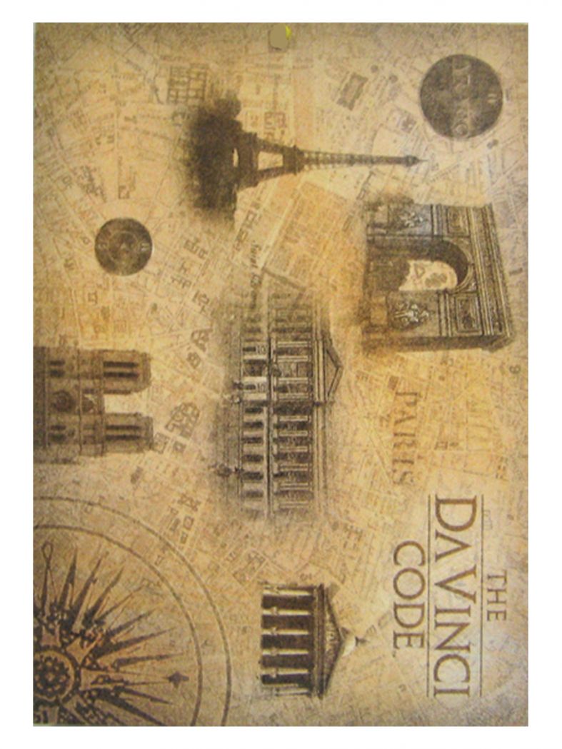 3 The Da Vinci Code Paris Postkarten