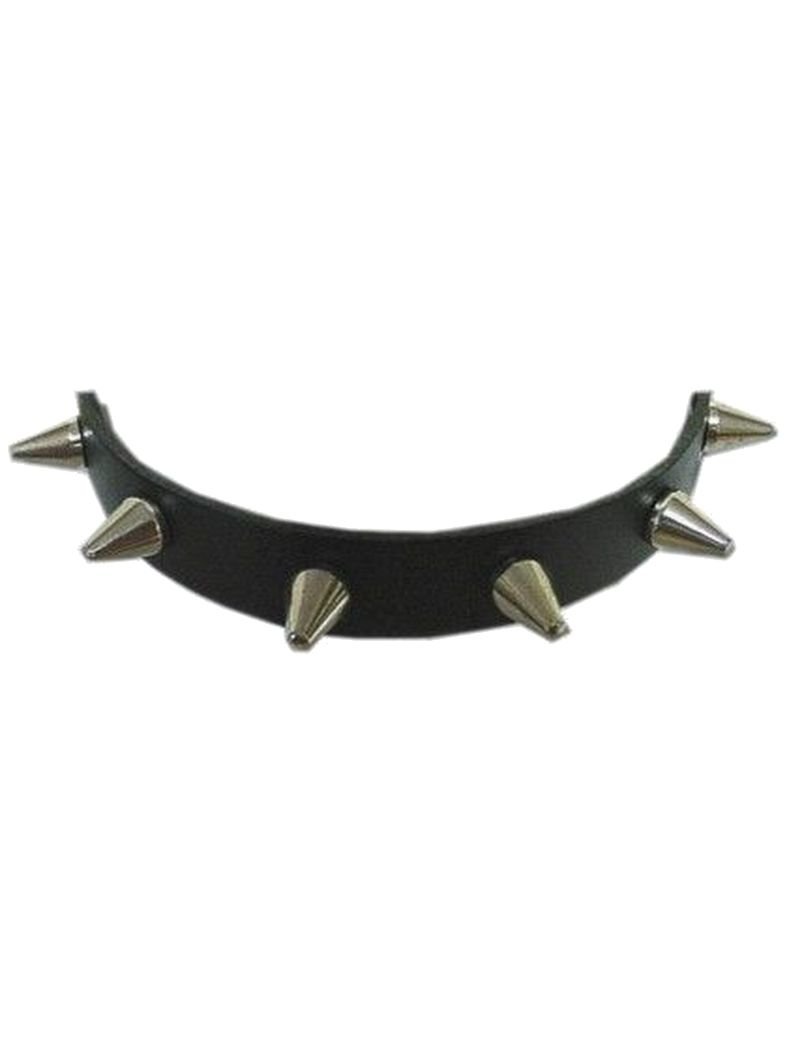 Leder Halsband mit 1,5 cm Cone Nieten