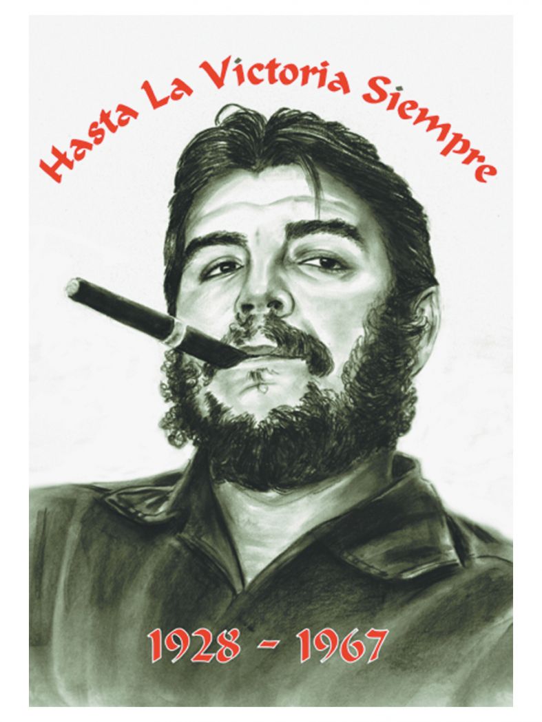Che Guevara Hasta la Victoria Siempre Posterfahne