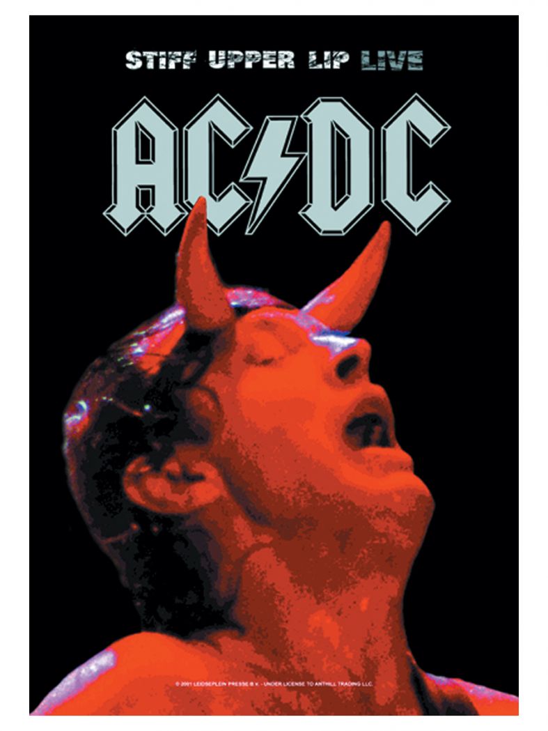 ACDC Poster Fahne Stiff upper Lip Live