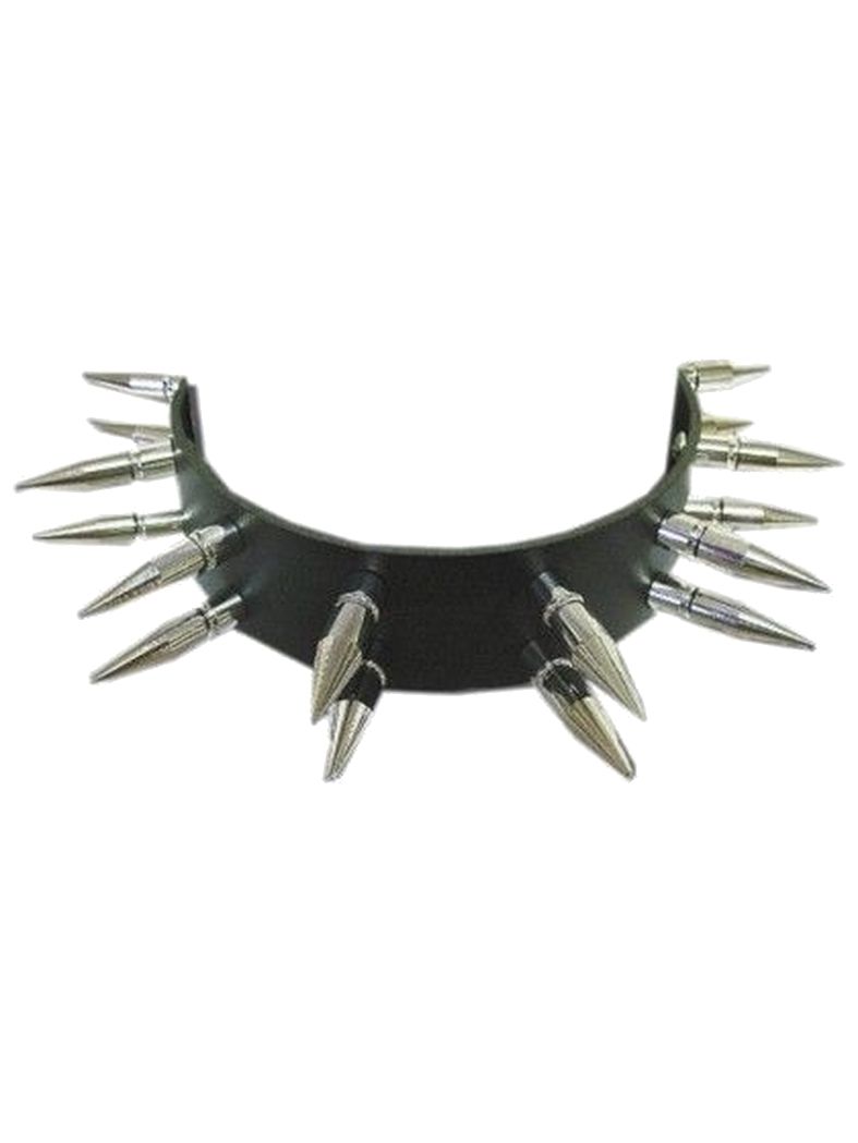 Leder Halsband Predator 3,5 cm Nieten