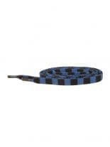 Schnürsenkel schwarz blau gestreift schmal