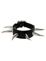 Leder Armband Krummcone Nieten