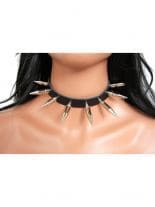 Leder Halsband Killernieten