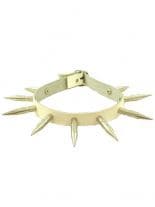 Leder Halsband Killerqueen weiß