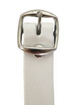 Leder Halsband Killerqueen weiß