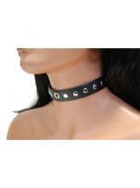 Leder Halsband Flachkopfnieten