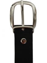 Leder Halsband mit Ring schwarz