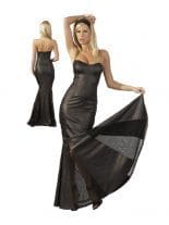 Langes Kleid mit abnehmbarem Neckholder