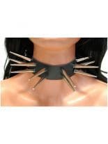 Leder Halsband mit Stacheln