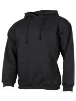 Sweatshirt Longsleeve schwarz mit Kapuze