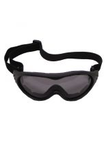 Motorradbrille schwarz getönt Eagle 1