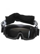 Deluxe Schutzbrille Airsoft schwarz mit 2 Ersatzgläser