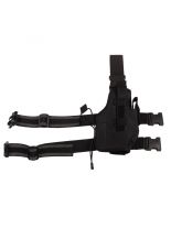 Tactical Pistolenbeinholster rutschfest Nato schwarz