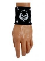 Schweißband Totenkopf Ass