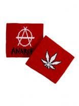 Schweißband Anarchy rot
